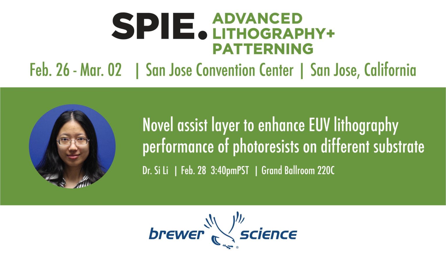 SPIE Advanced Lithography + Patterning 2023 Brewer Science